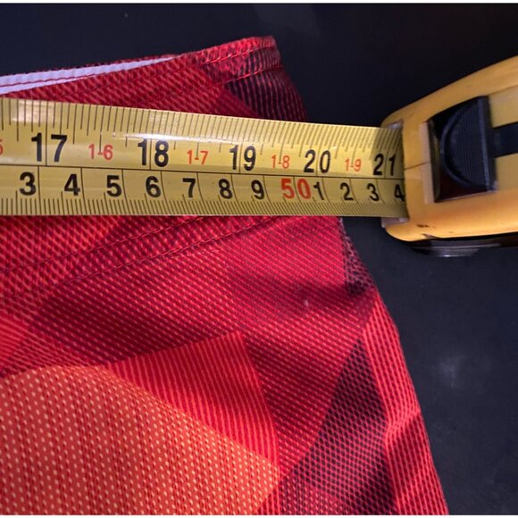 Rusty Board Shorts Check Plaid Mens 38 9" Beach Swim Trunks - Picture 4 of 6